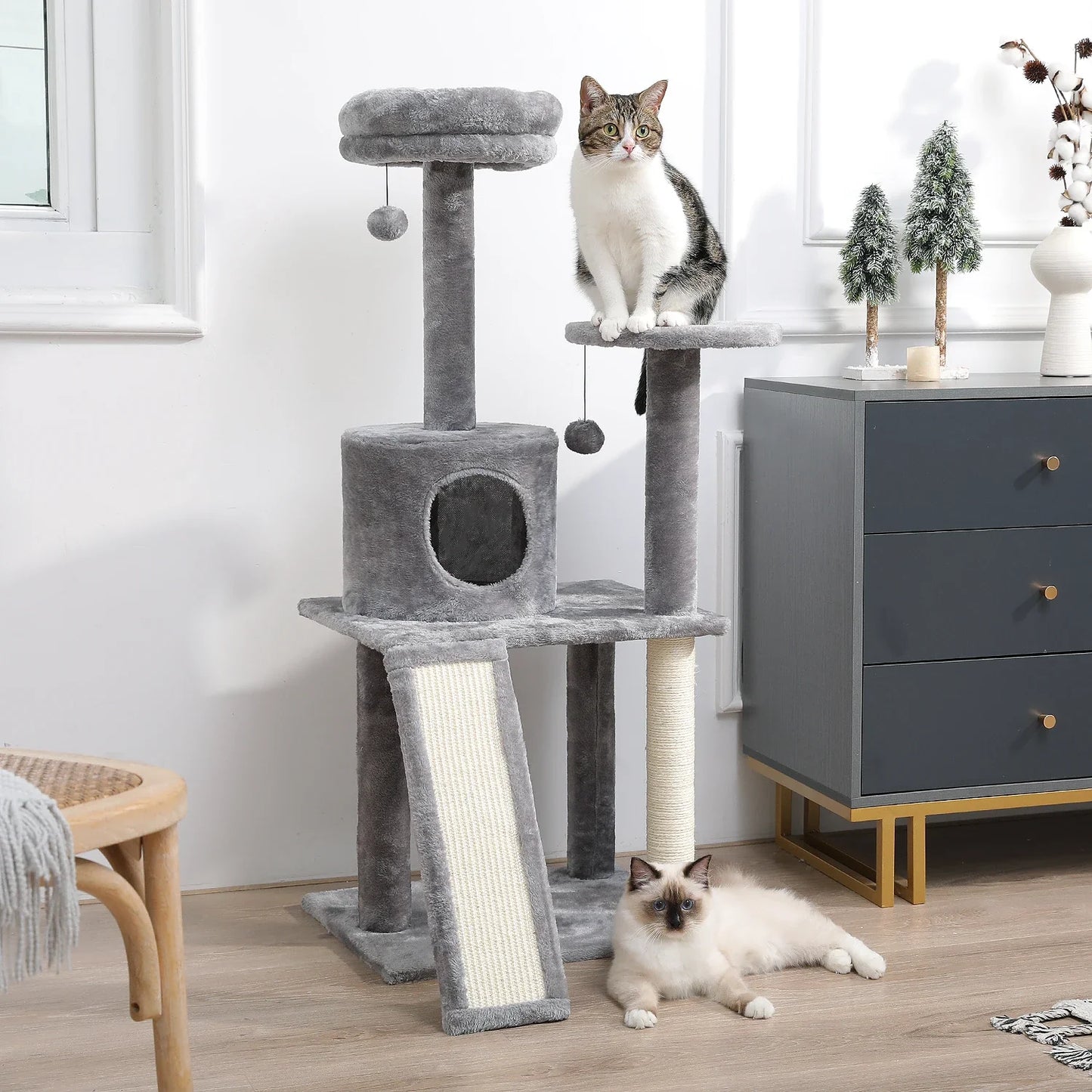 Multi-Level Cat Tree Tower – Ultimate Playground for Indoor Cats