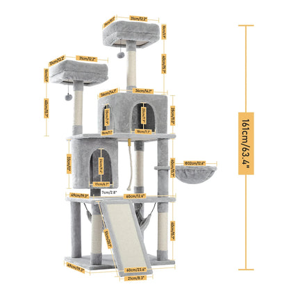 Multi-Level Cat Tree Tower – Ultimate Playground for Indoor Cats