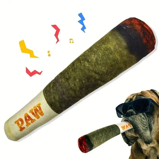 Petpoid™ - Interactive Cigar Squeaky Dog Toy – Fun Chew for Small & Medium Dogs