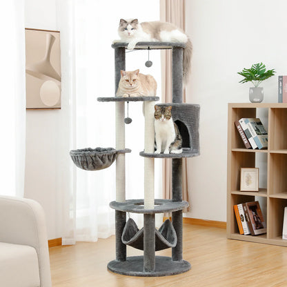 Multi-Level Cat Tree Tower – Ultimate Playground for Indoor Cats