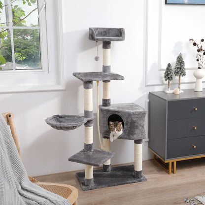 Multi-Level Cat Tree Tower – Ultimate Playground for Indoor Cats